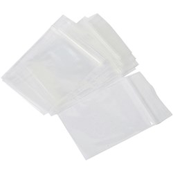 CUMBERLAND RESEALABLE BAG MSB2 50x75mm Pk100 snap seal bag Pack of 100
