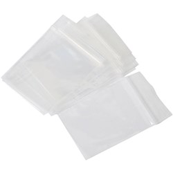 CUMBERLAND RESEALABLE BAG 200x250mm Pk100 WHITE WRITABLE STIP