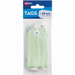 AVERY TAG-IT DURABLE TABS Shipping Tag Pastel Green Size 3 Pack of 24