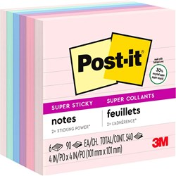 POST-IT 675-6SSNRP NOTES Super Sticky Farmers Mkt 101mm x 101mm PACK OF 6