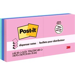 POST-IT R330RP6AP POP-UP NOTES GREENER PASTELS 76MM X 76MM 6 PACK