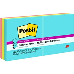 POST-IT POP UP NOTE R330-6SSMIA Miami Collection PACK OF 6