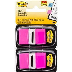 POST IT FLAG 680-BP2 BRIGHT PINK TWIN PACK