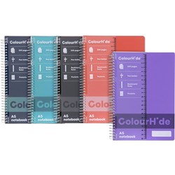 ACCOHIDE NOTEBOOK A5 200PG COLOURHIDE