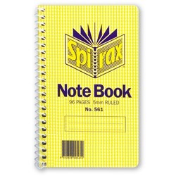 NOTEBOOK SPIRAX 561 POCKET 96PG SB* 147 X 87