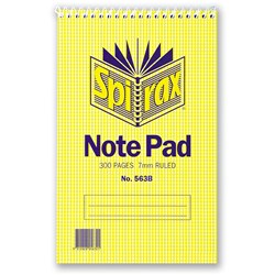 NOTEBOOK SPIRAX 563B REPORTERS 300P T/BOUND *** 200 X 127