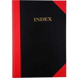 CUMBERLAND NOTEBOOK A4 Indexed 100 Page Ruled Blk