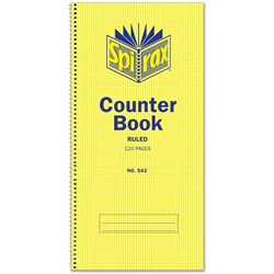 SPIRAX 543 COUNTER BOOK FEINT