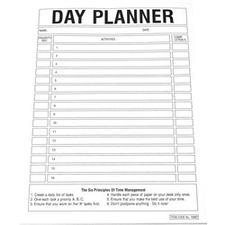 QUILL A4 DAY PLANNER PADS Day Planner 50lf THINGS TO DO