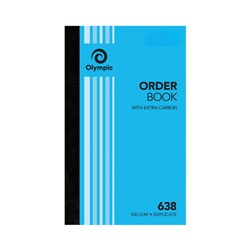 OLYMPIC ORDER BOOK 638 DUP 100L ***