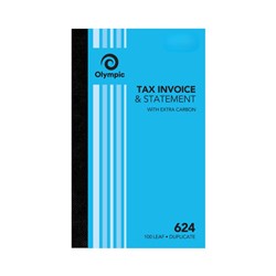 OLYMPIC INV/STAT BOOK 624 DUP 200 x 125