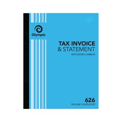 OLYMPIC INV/STAT BOOK 626 DUP 250 x 200