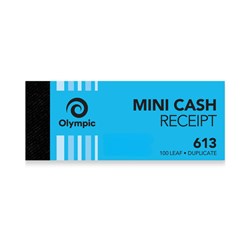 OLYMPIC RECEIPT BOOK 613 DUP 100L * 125 X 50