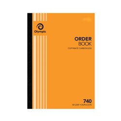 OLYMPIC ORDER BOOK 740 C/LESS DUP 297 X 210
