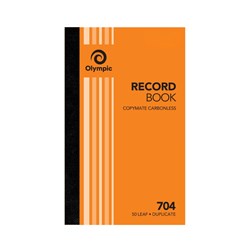 OLYMPIC RECORD BOOK 704 C/LESS DUP* 200 X 125