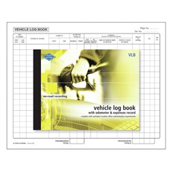 ZIONS VEHICLE LOG BOOK LARGE VLB YELLOW