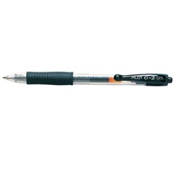 PILOT G2 GEL PEN 0.5 BLACK BL-G2-5  G-2