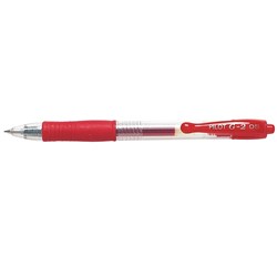 PILOT G2 GEL PEN 0.5 RED BL-G2-5 G-2