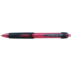 UNIBALL POWERTANK B-POINT RED Retractable,Fine 0.7mm Red