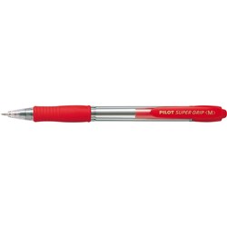 PILOT SUPERGRIP RET MEDIUM RED MEDIUM RED BPGP-10R-M-R