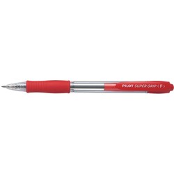 PILOT SUPERGRIP RET FINE RED RED BPGP-10R-F-R