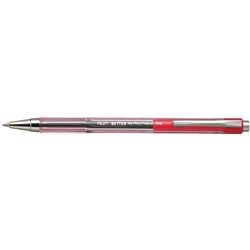 PILOT BETTER RETRACT FINE RED BP-145 BALLPOINT PEN RED