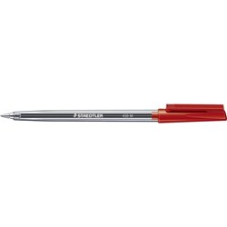 STAEDTLER STICKS 430 RED MEDIUM BALLPOINT PEN ORDER IN MULTIPLES OF 10 CVC