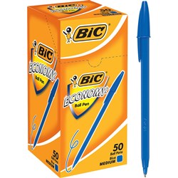 BIC ECONOMY BALLPOINT 50 BLU MEDIUM BLUE box 50