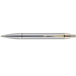 PARKER IM BALLPOINT  PEN Brushed GT Stainless Steel DISCONTINUED
