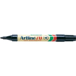 ARTLINE 70 PERMANENT MARKER BK BLACK  SOLD AS EACH AVAILABLE IN BOXES OF 12 CVC