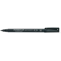 STAEDTLER 317 LUMOCOLOR OHP BK PENS PERMANENT MEDIUM 0.8-1.0mm Black