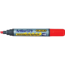 ARTLINE 579 W/BOARD MARKER RED WHITEBOARD MARKER RED CHISEL