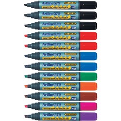 ARTLINE 579 DRYSAFE ASSTD PK12 WHITEBOARD MARKER ASSORTED PACK OF 12