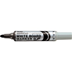 PENTEL MAXIFLO BULLET POINT WHITEBOARD MARKER BLACK