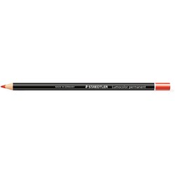 STAEDTLER LUMOCOLOR PENCIL RED GLASOCHROM RED PERMANENT