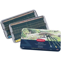 DERWENT ARTIST PENCILS TIN 72 R32087