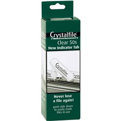 CRYSTALFILE INDICATOR TABS (NEW STYLE) Clear 50PK