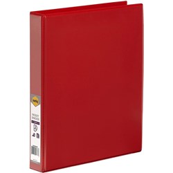 CLEARVIEW A4 2D 25MM RED MARBIG INSERT BINDER FOLDER BTS RING BINDER