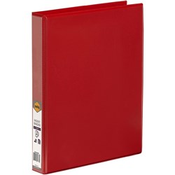 CLEARVIEW A4 3D 25MM RED MARBIG INSERT BINDER FOLDER RING BINDER