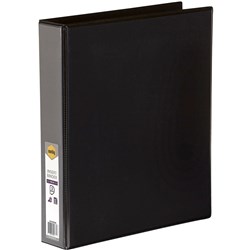 CLEARVIEW A4 3D 38MM BLACK MARBIG INSERT BINDER FOLDER RING BINDER