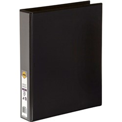 CLEARVIEW A4 4D 38MM BLACK MARBIG INSERT BINDER FOLDER RING BINDER