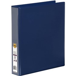 CLEARVIEW A4 4D 38MM BLUE MARBIG INSERT BINDER FOLDER RING BINDER