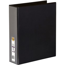 CLEARVIEW A4 2D 50MM BLACK MARBIG INSERT BINDER FOLDER RING BINDER