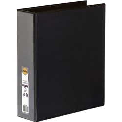 CLEARVIEW A4 4D 50MM BLACK MARBIG INSERT BINDER FOLDER RING BINDER
