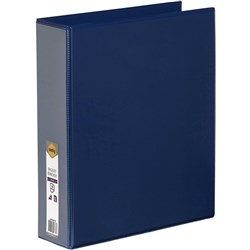 CLEARVIEW A4 4D 50MM BLUE MARBIG INSERT BINDER FOLDER RING BINDER