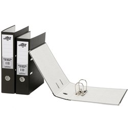 OFFICE CHOICE LEVER ARCH FILE PAPER SPINE A4 BOARD BLACK 63040OC