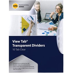 DIVIDERS VIEW TAB A4 10 TAB PP CLEAR DIVIDERS VIEW TAB A4 10 TAB P