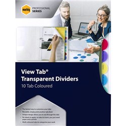DIVIDERS VIEW TAB A4 10 TAB PP COLOURS DIVIDERS VIEW TAB A4 10 TAB