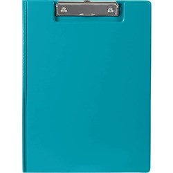 MARBIG SUMMER COLOUR PVC BLUE CLIPFOLDER A4 BLUE CVC