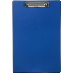 MARBIG PVC CLIPBOARD BLUE FOOLSCAP